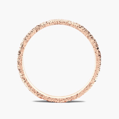 Obrączka partnerska Sign of Love®: różowe złoto, płaska, 2,6mm